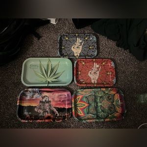 Metal rolling trays